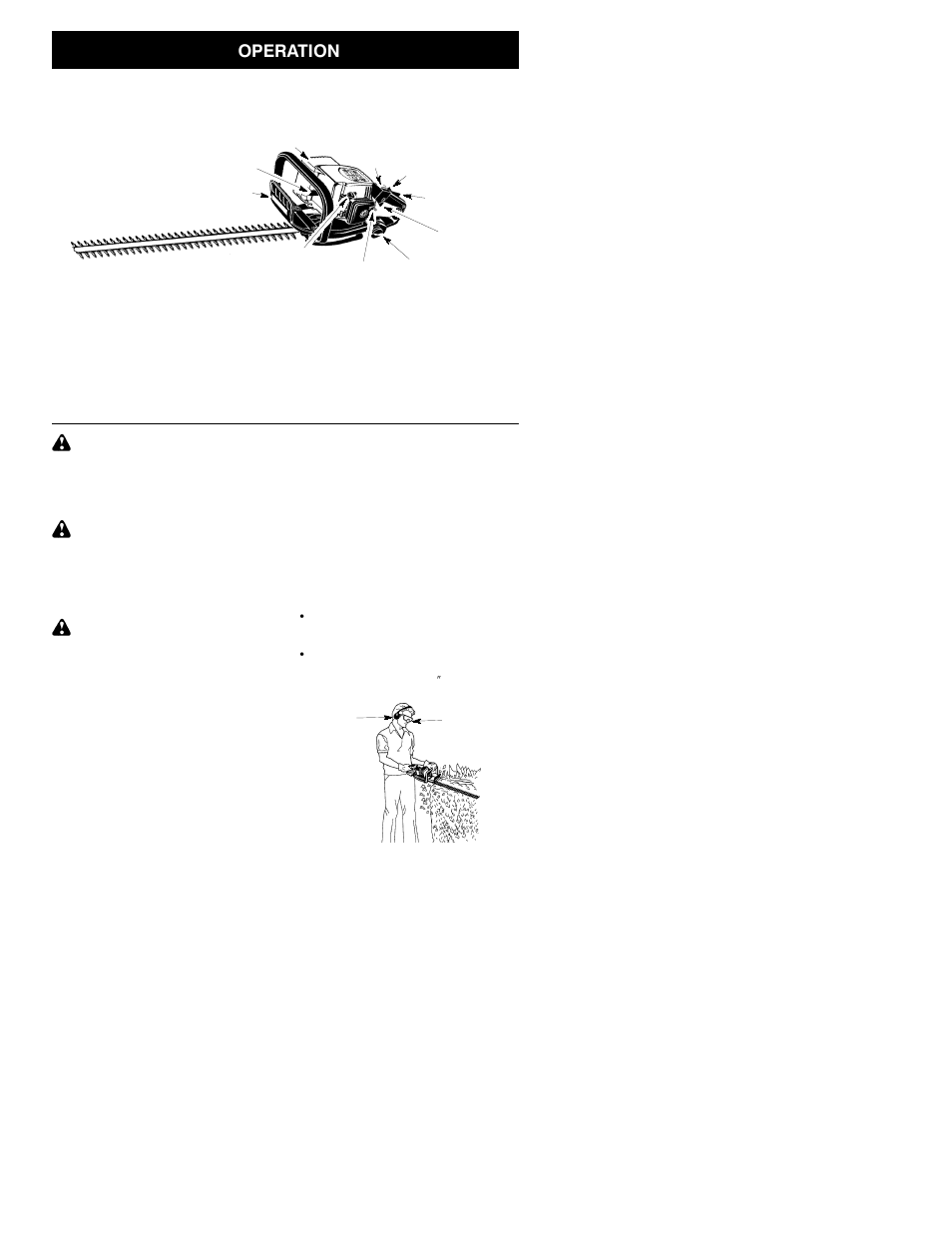 Operation | Poulan GHT 220 User Manual | Page 4 / 10