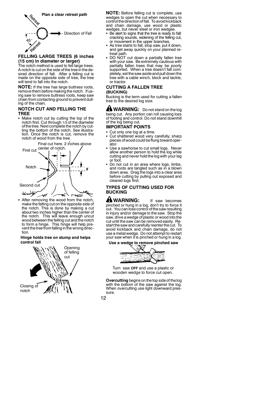 Warning | Poulan 545123817 User Manual | Page 12 / 19