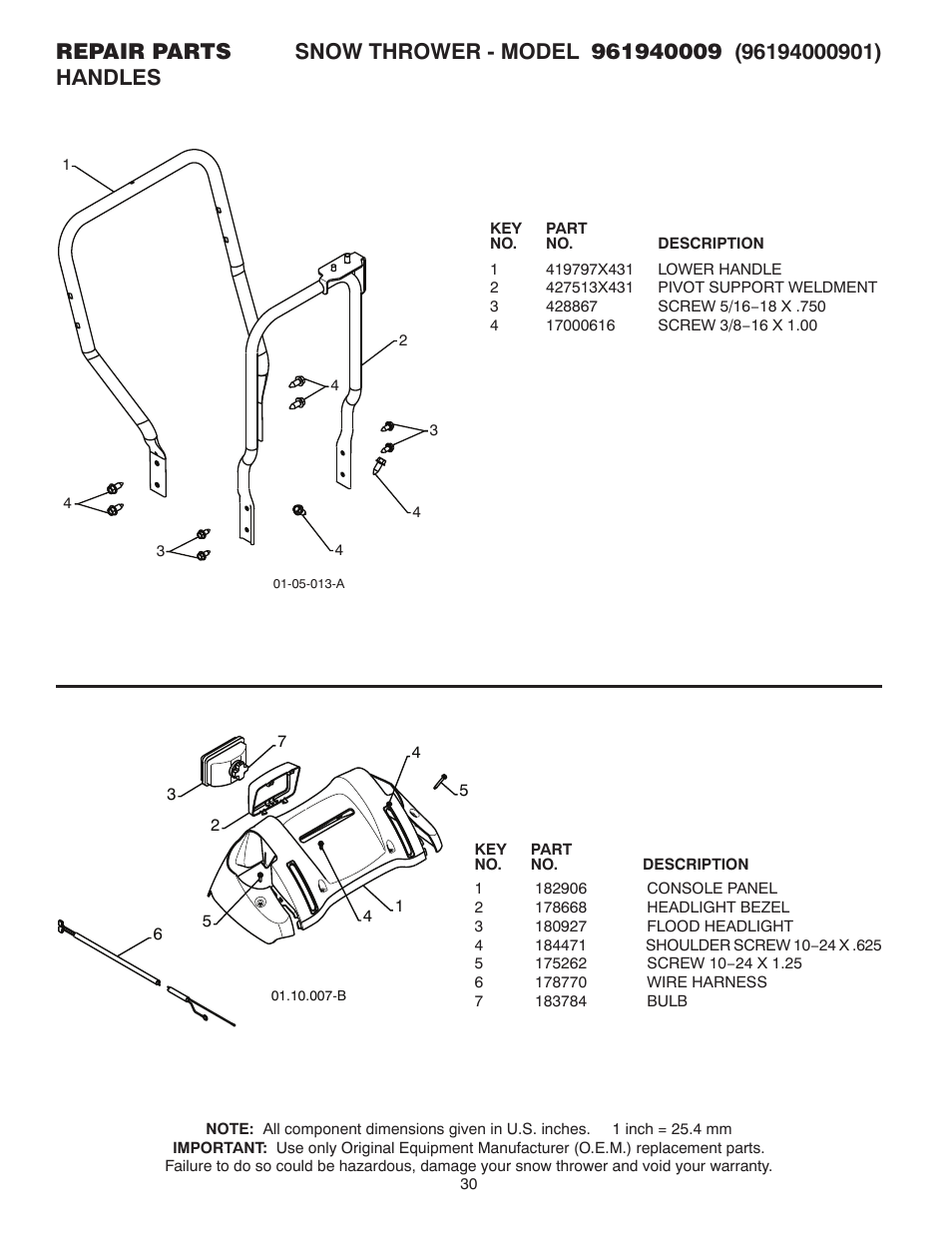 Poulan 96194000901 User Manual | Page 30 / 40