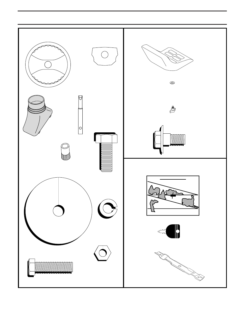 Unassembled parts | Poulan 173304 User Manual | Page 5 / 48