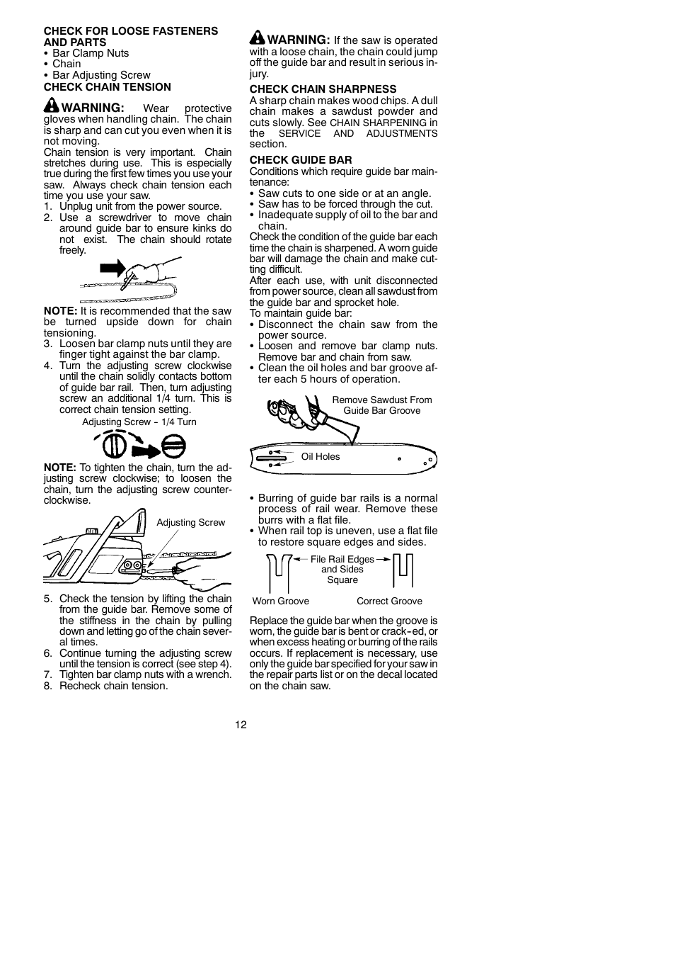 Poulan ES350WT User Manual | Page 12 / 16