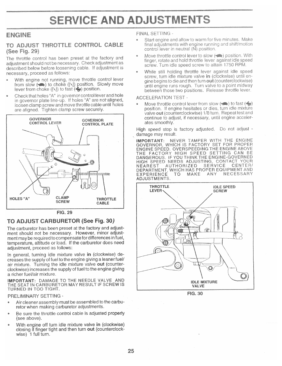 Must thrc ittle control | Poulan 160464 User Manual | Page 25 / 52