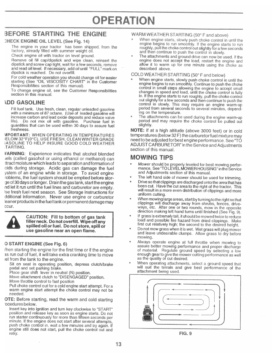 F life til* nut lai , i ill .hr whift iciita! < nd, Rcirv, En gine | 3 .ti.ai engine i t 'u | Poulan 169553 User Manual | Page 13 / 48