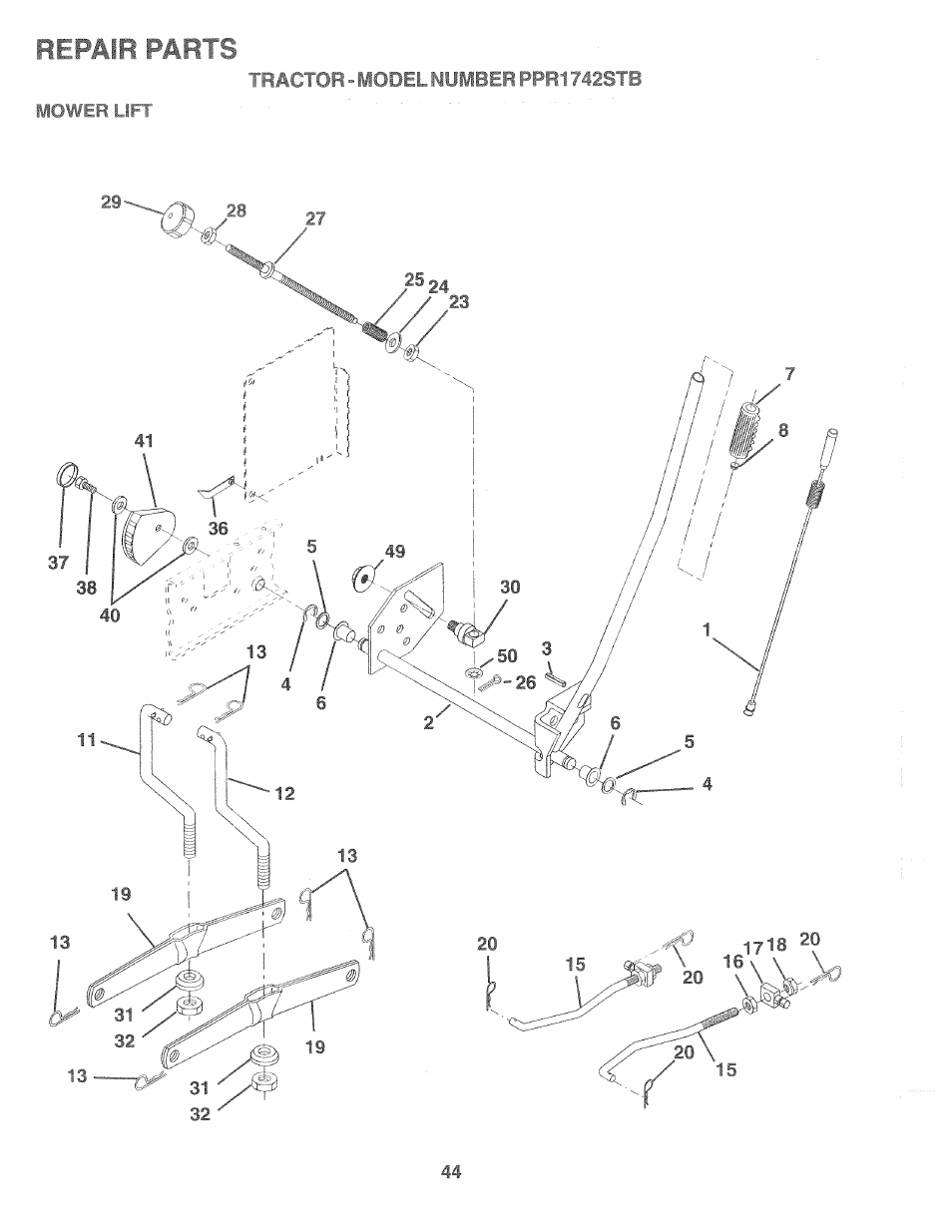 Poulan 169553 User Manual | Page 44 / 48
