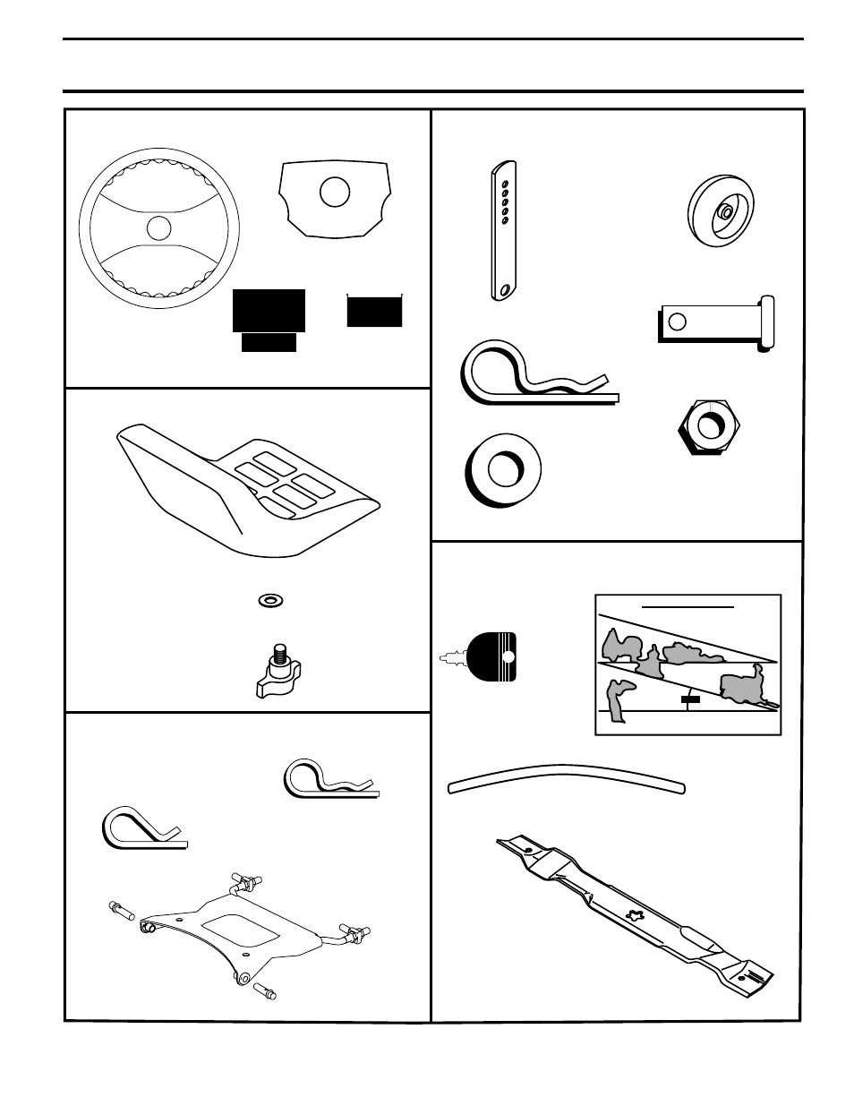 Contents of hardware pack | Poulan 178500 User Manual | Page 5 / 52