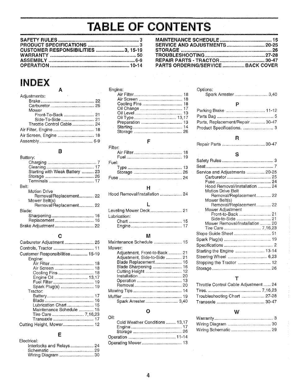 Poulan 159699 User Manual | Page 4 / 46