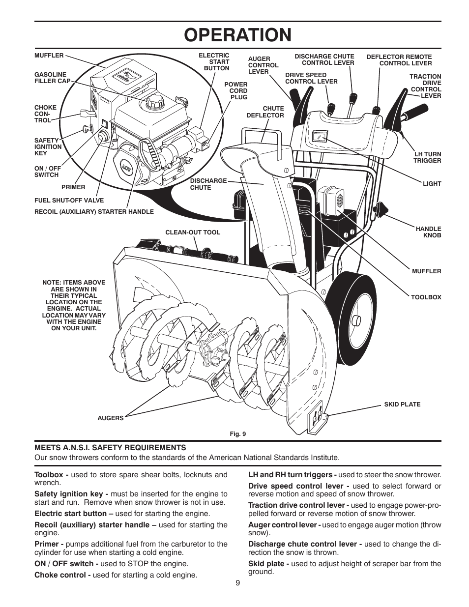 Operation | Poulan 429956 User Manual | Page 9 / 40