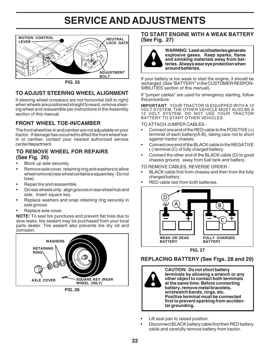 Service and adjustments | Poulan 182705 User Manual | Page 22 / 48