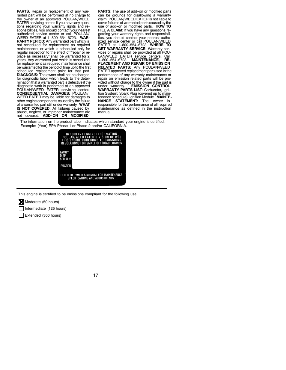Poulan 2150 User Manual | Page 17 / 17