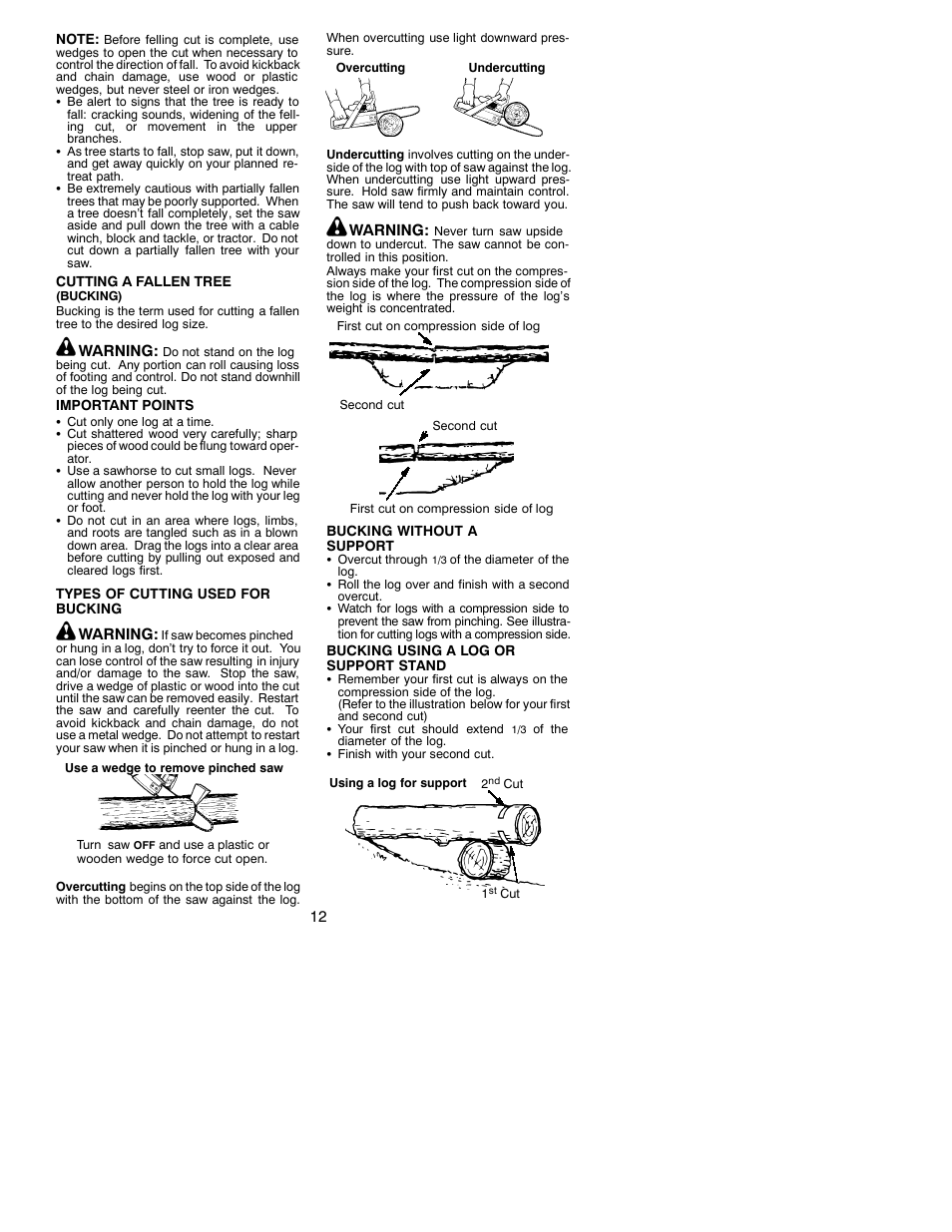 Poulan 2001-02 User Manual | Page 12 / 17