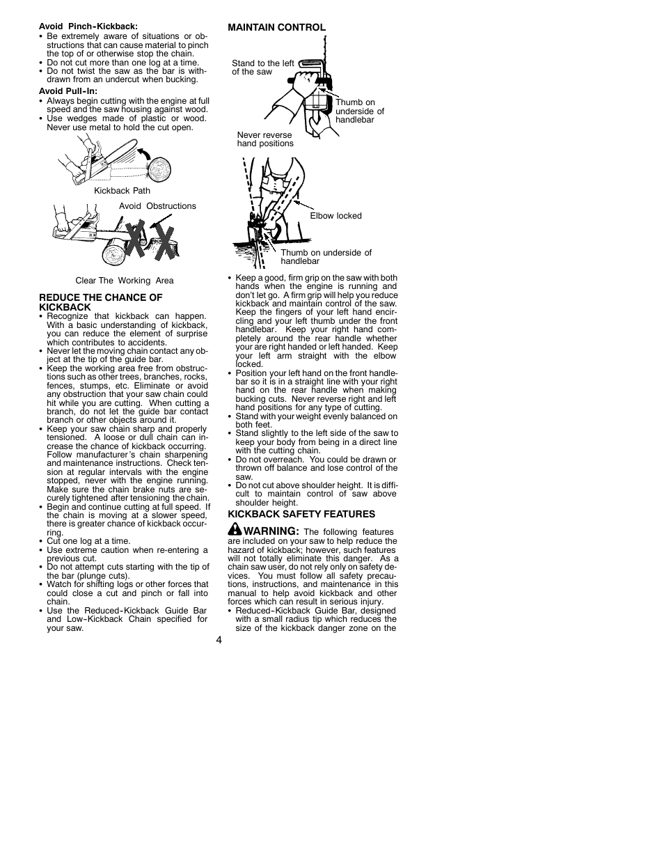 Poulan 2001-02 User Manual | Page 4 / 17