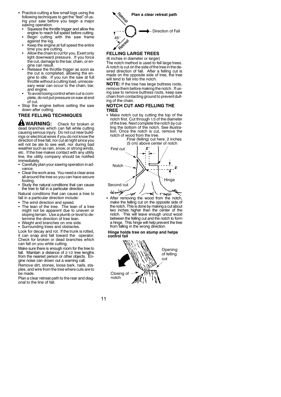 Warning | Poulan PP4620AVHD User Manual | Page 11 / 18