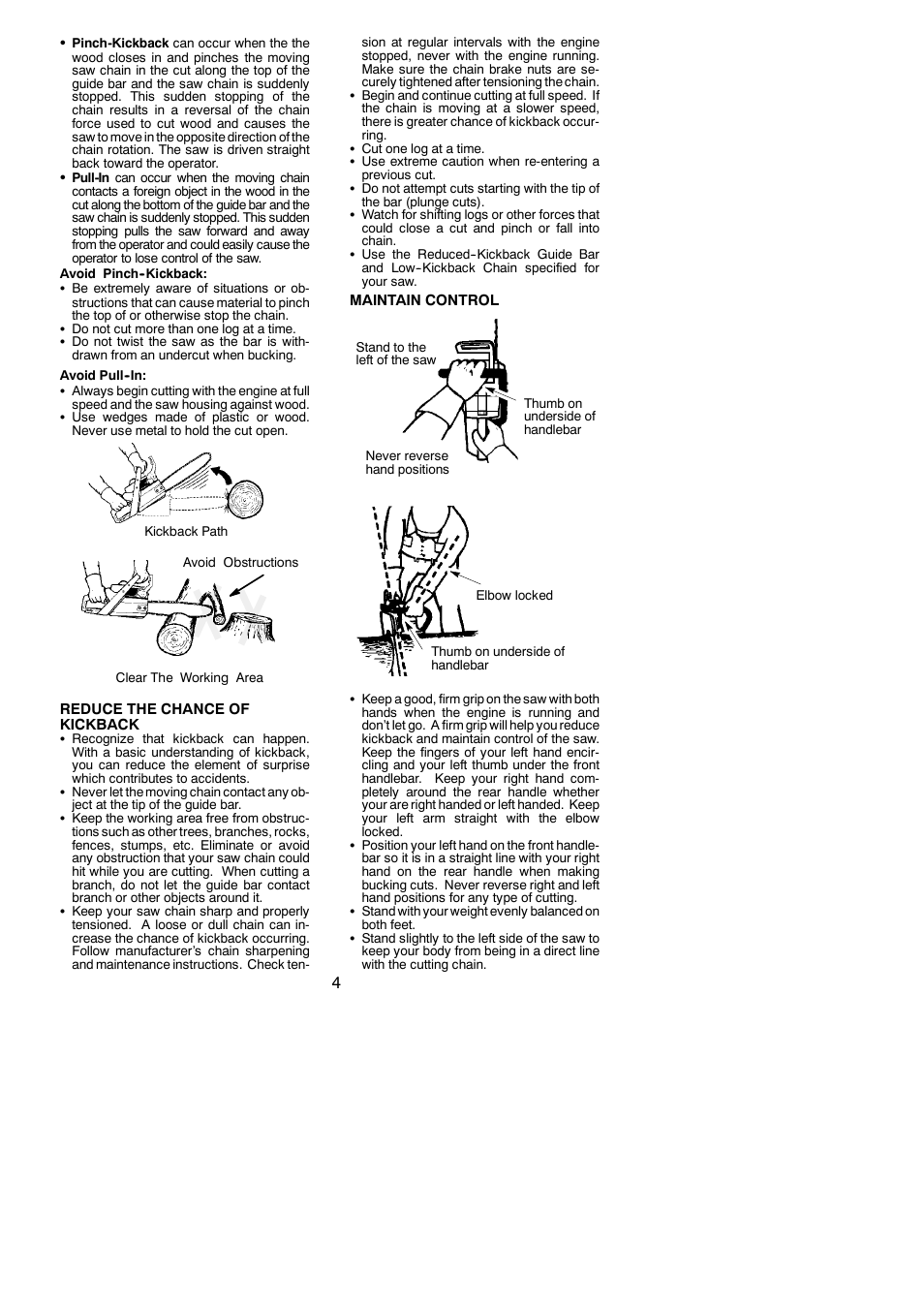 Poulan PP4620AVHD User Manual | Page 4 / 18