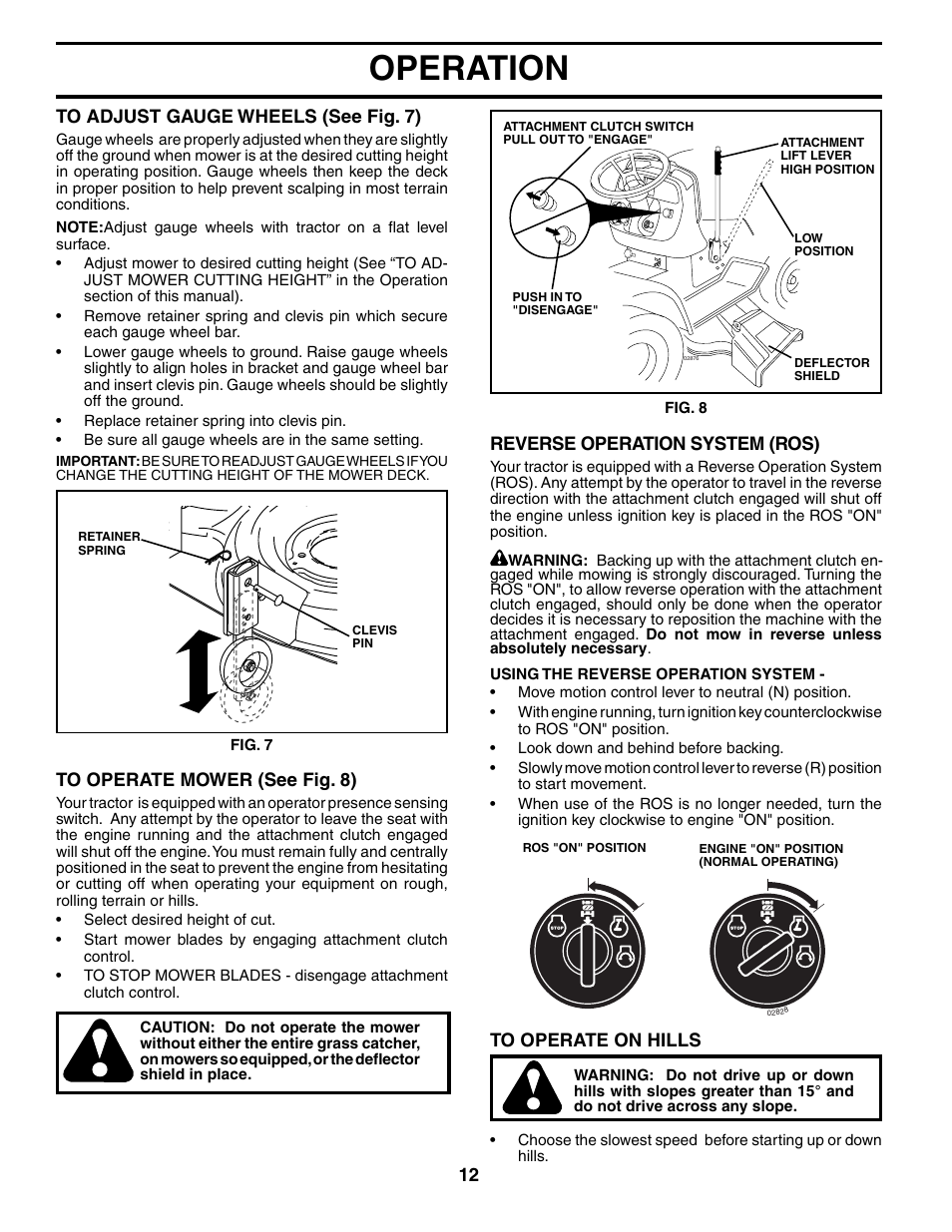 Operation | Poulan 195021 User Manual | Page 12 / 30