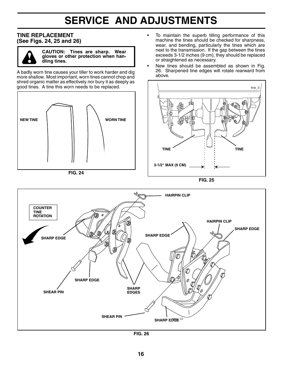 Service and adjustments | Poulan MRT500 User Manual | Page 16 / 28