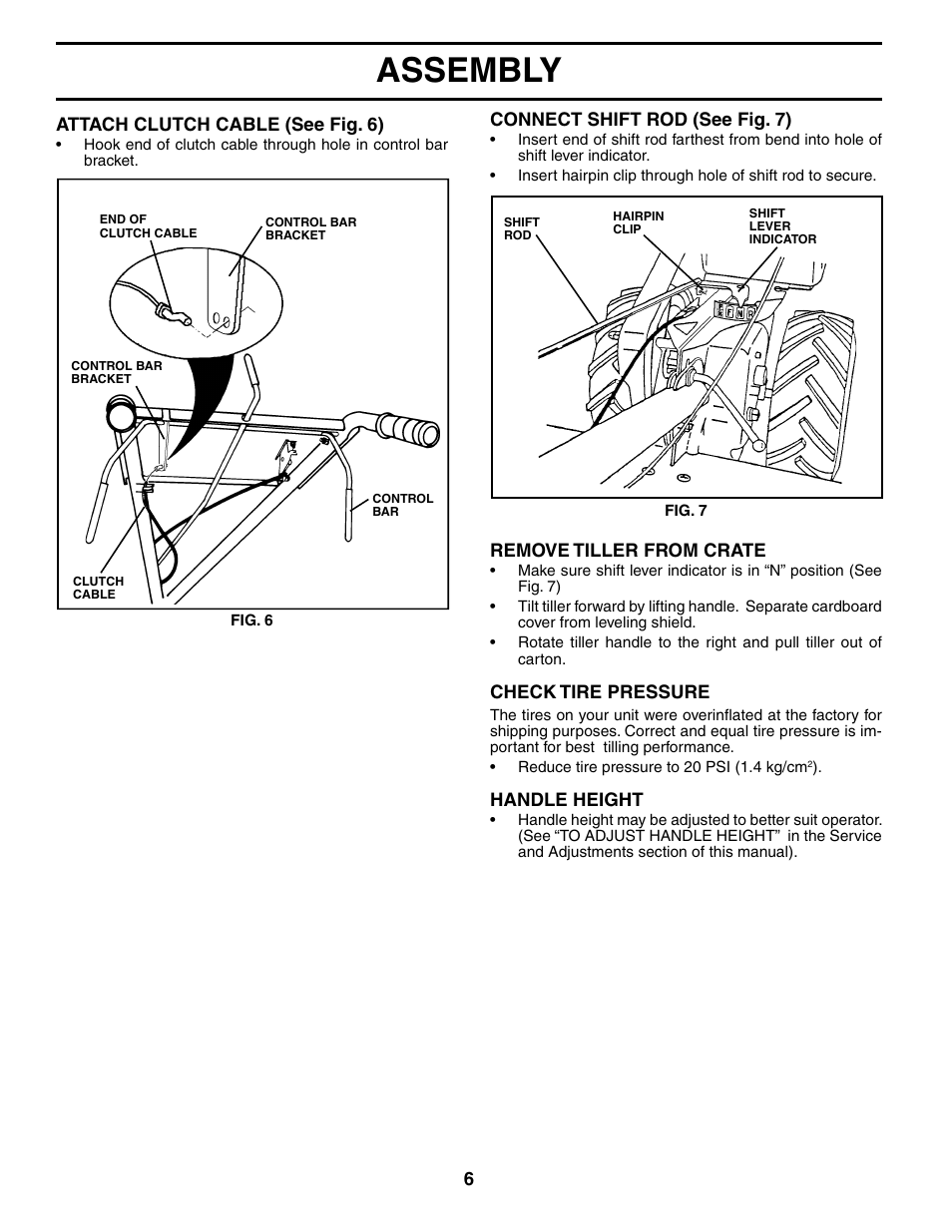Assembly | Poulan MRT500 User Manual | Page 6 / 28