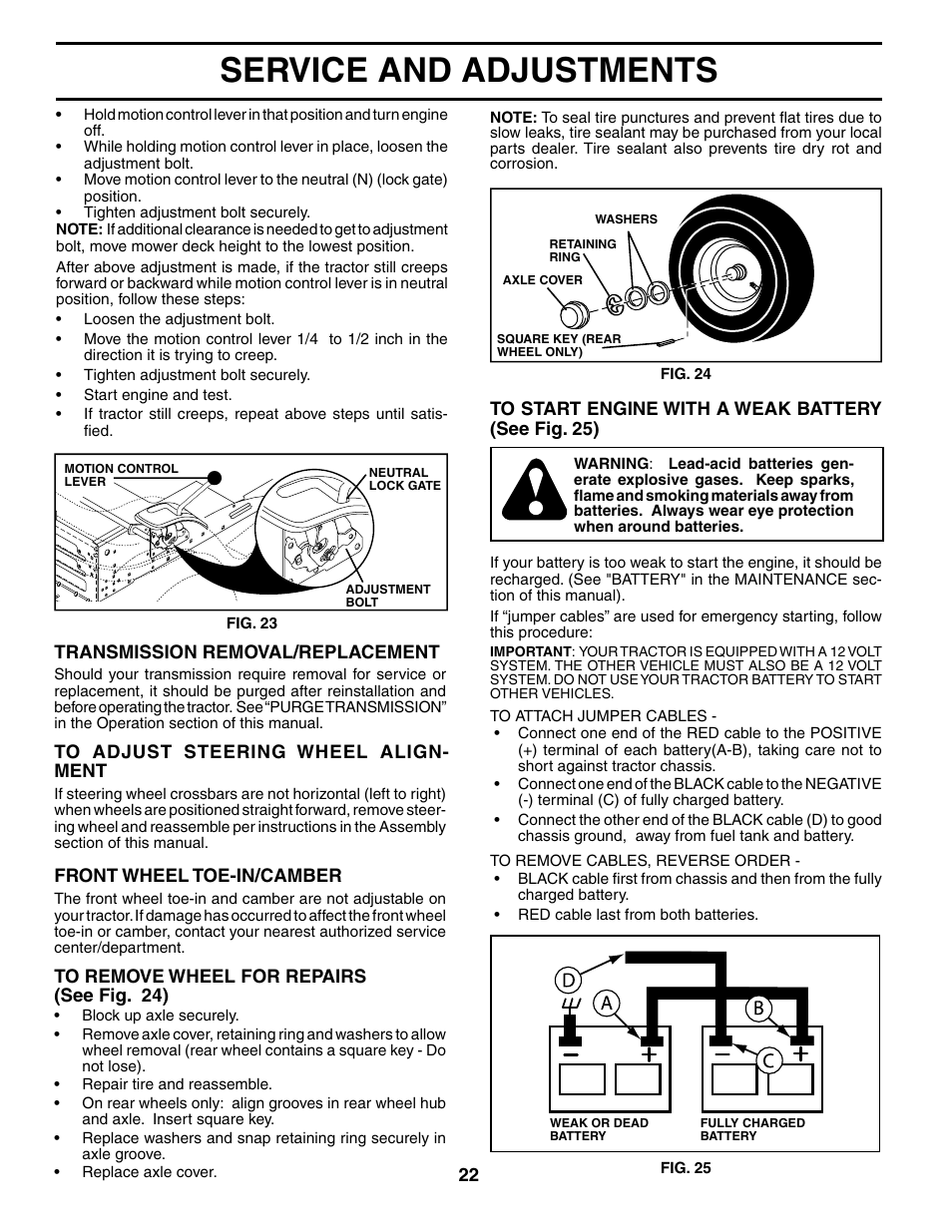 Service and adjustments | Poulan 195018 User Manual | Page 22 / 30