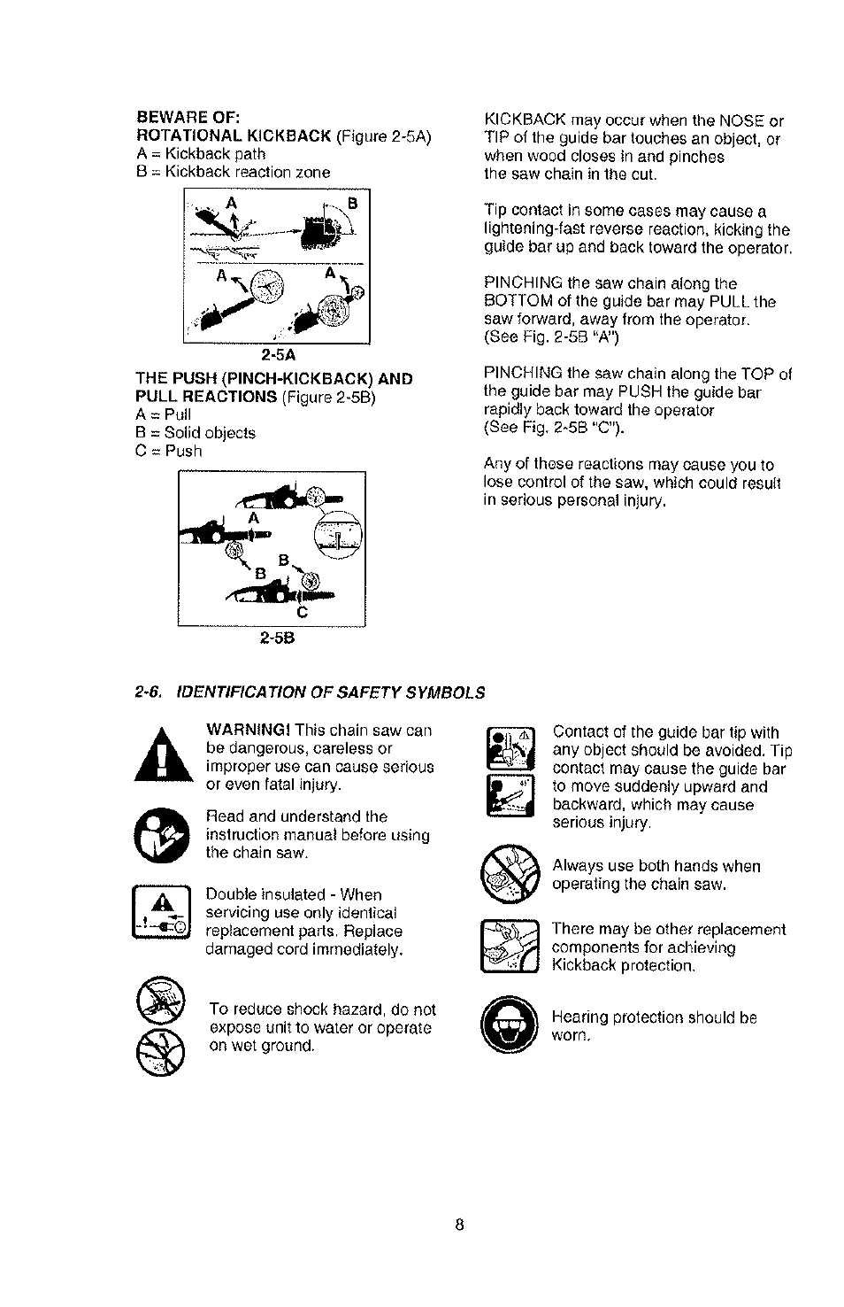 Poulan PLN3516F User Manual | Page 8 / 18