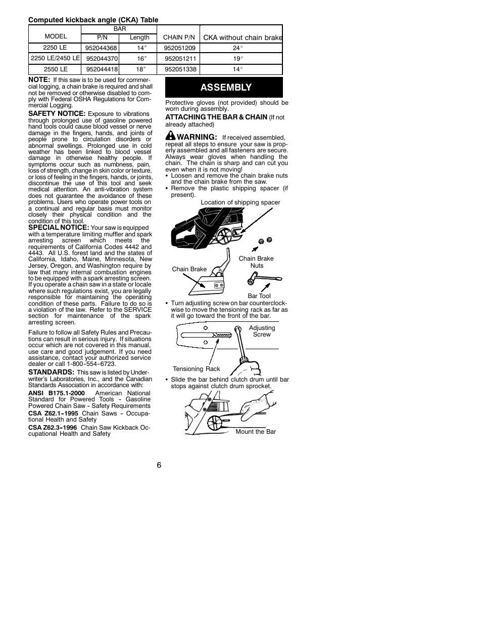 Assembly | Poulan 2002-04 User Manual | Page 6 / 18