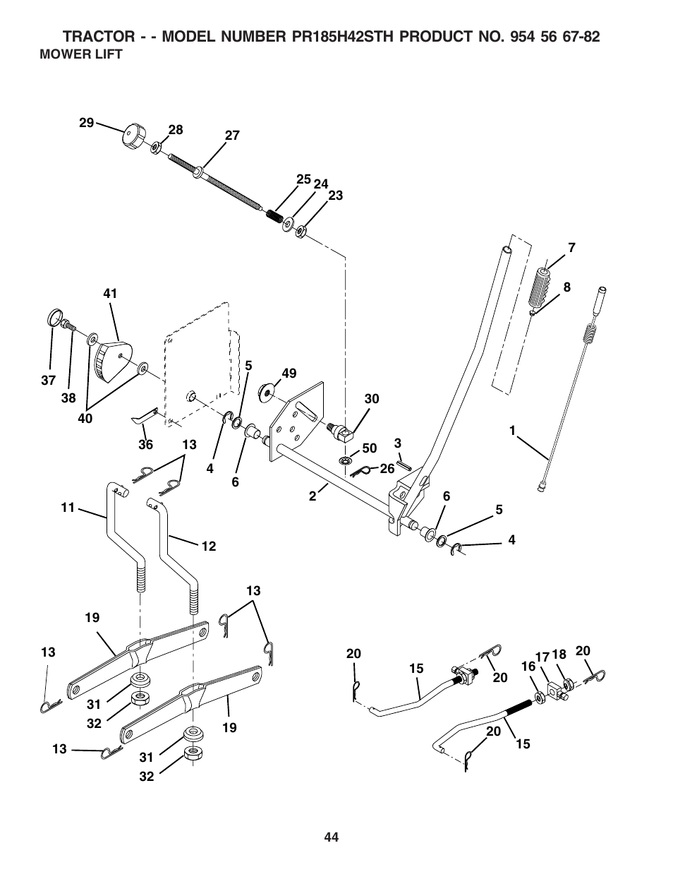 Poulan 183371 User Manual | Page 44 / 48