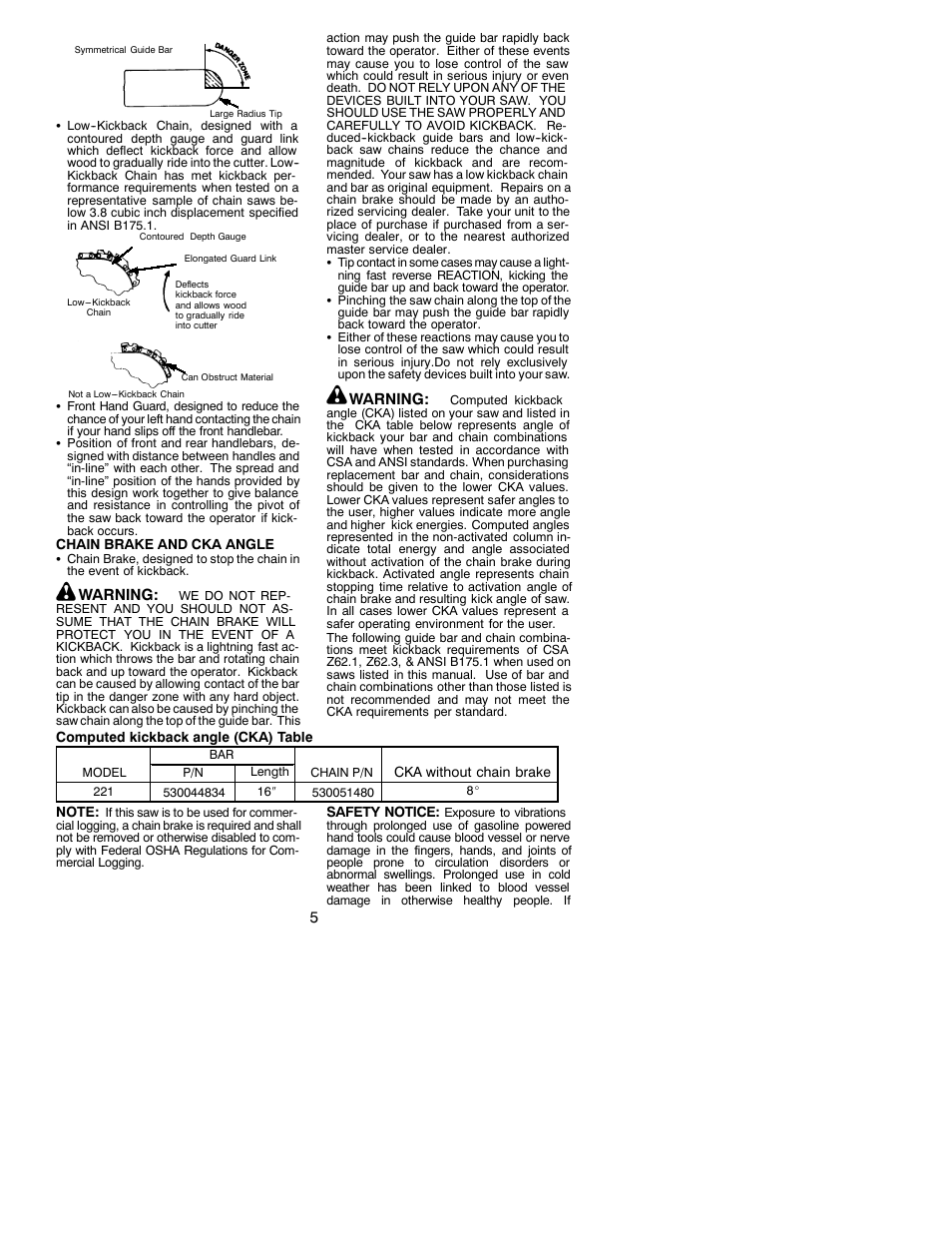 Poulan 530088312 User Manual | Page 5 / 17