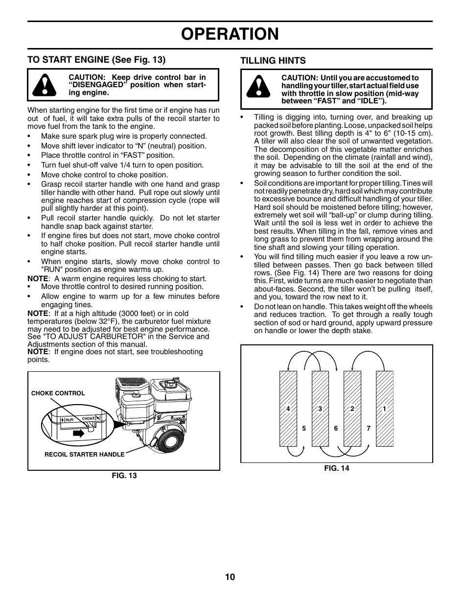 Operation | Poulan HDR500L User Manual | Page 10 / 28