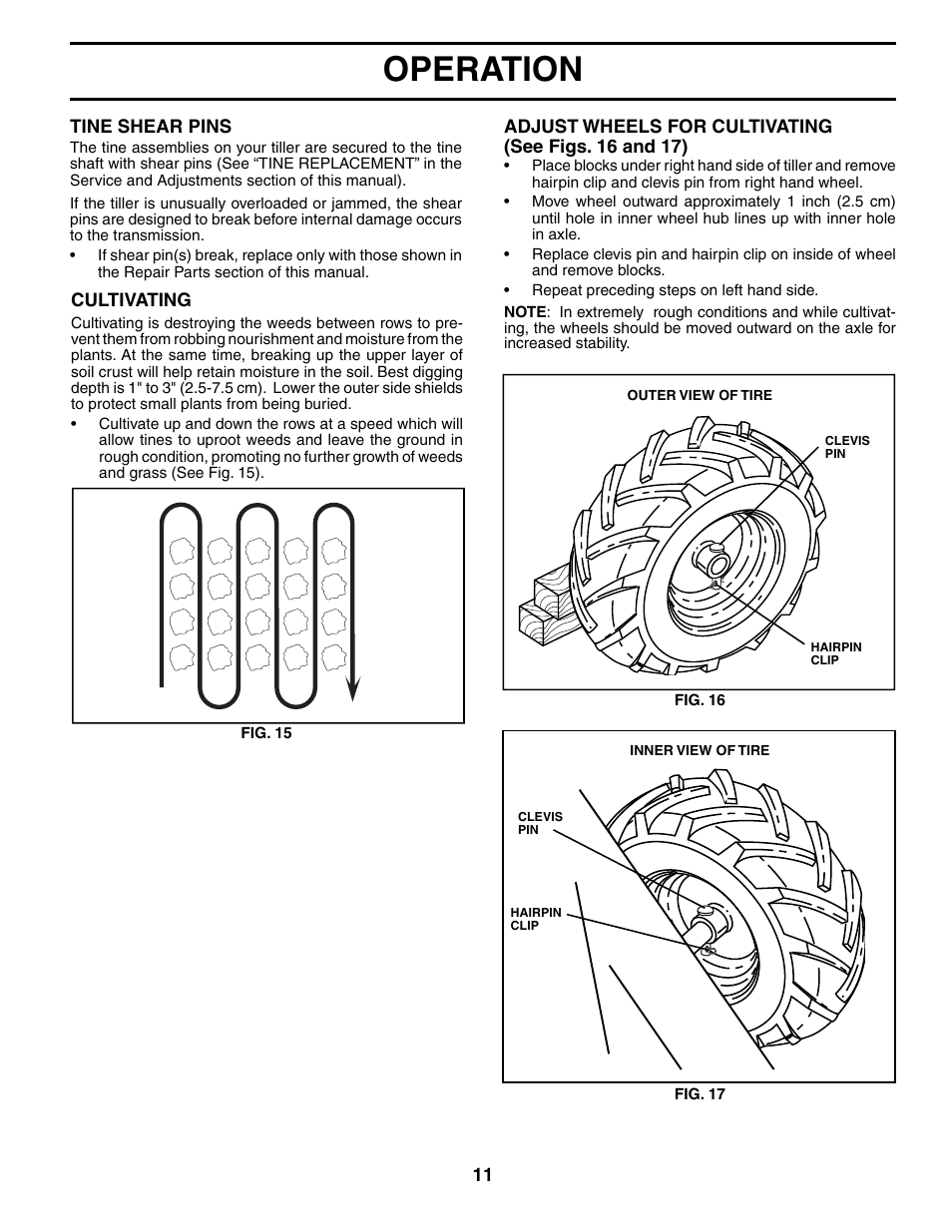 Operation | Poulan HDR500L User Manual | Page 11 / 28