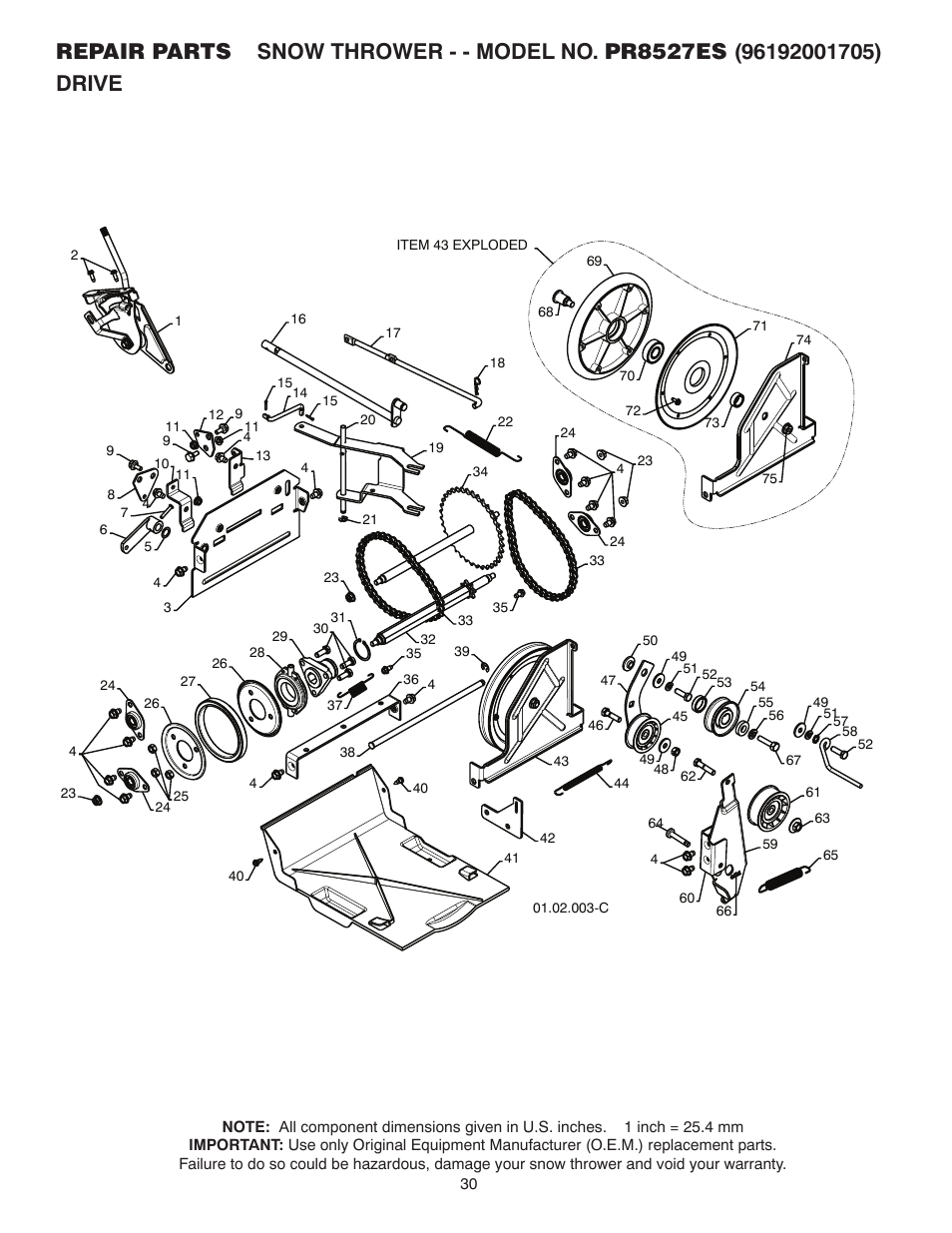 Poulan 421469 User Manual | Page 30 / 40