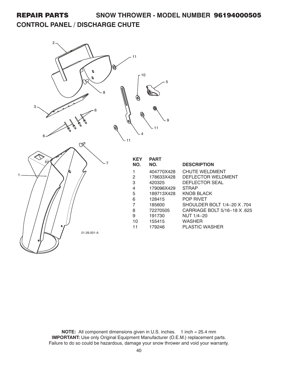 Poulan 96194000505 User Manual | Page 40 / 56