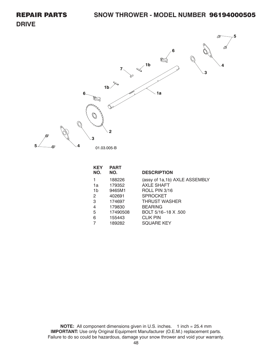 Poulan 96194000505 User Manual | Page 48 / 56