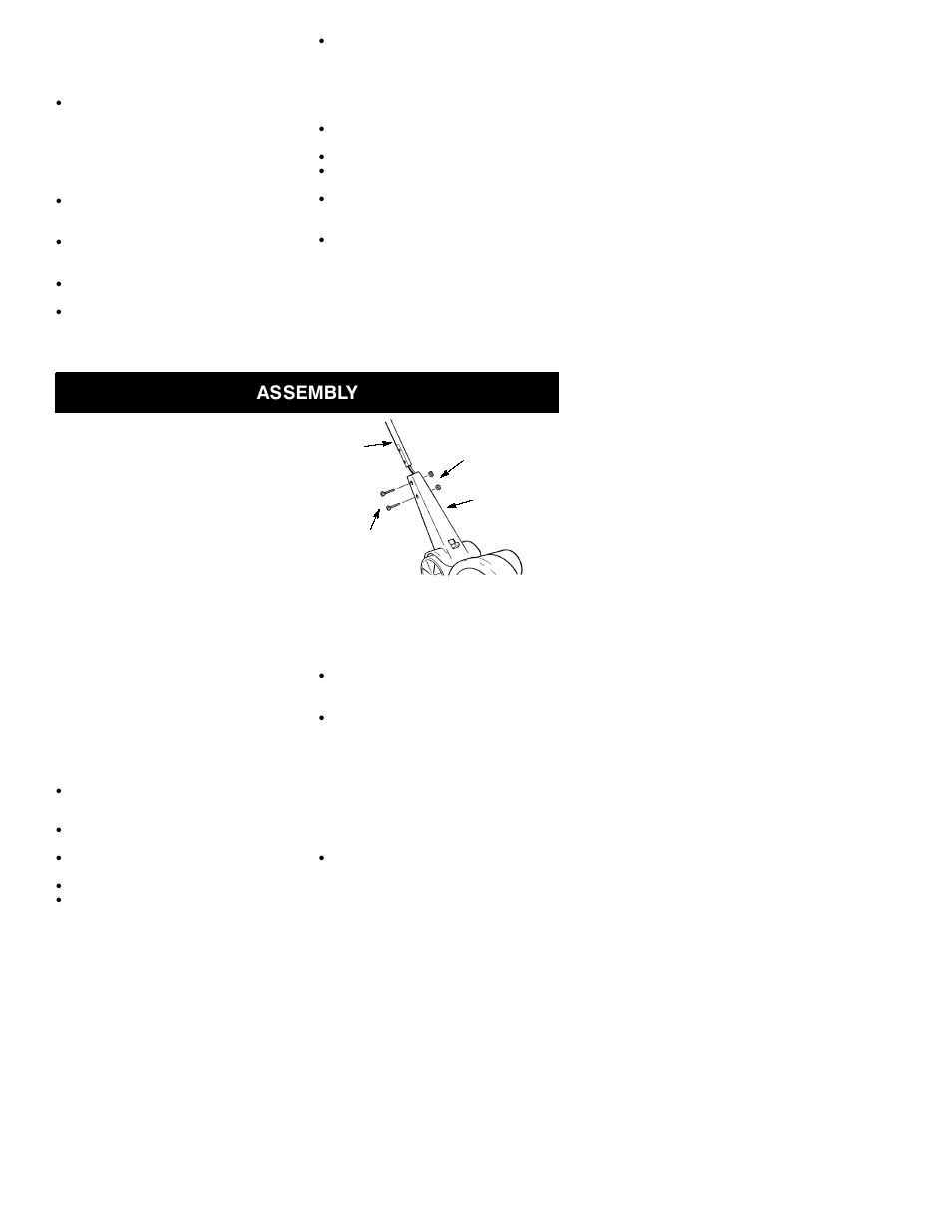 Assembly | Poulan PE225 User Manual | Page 4 / 8