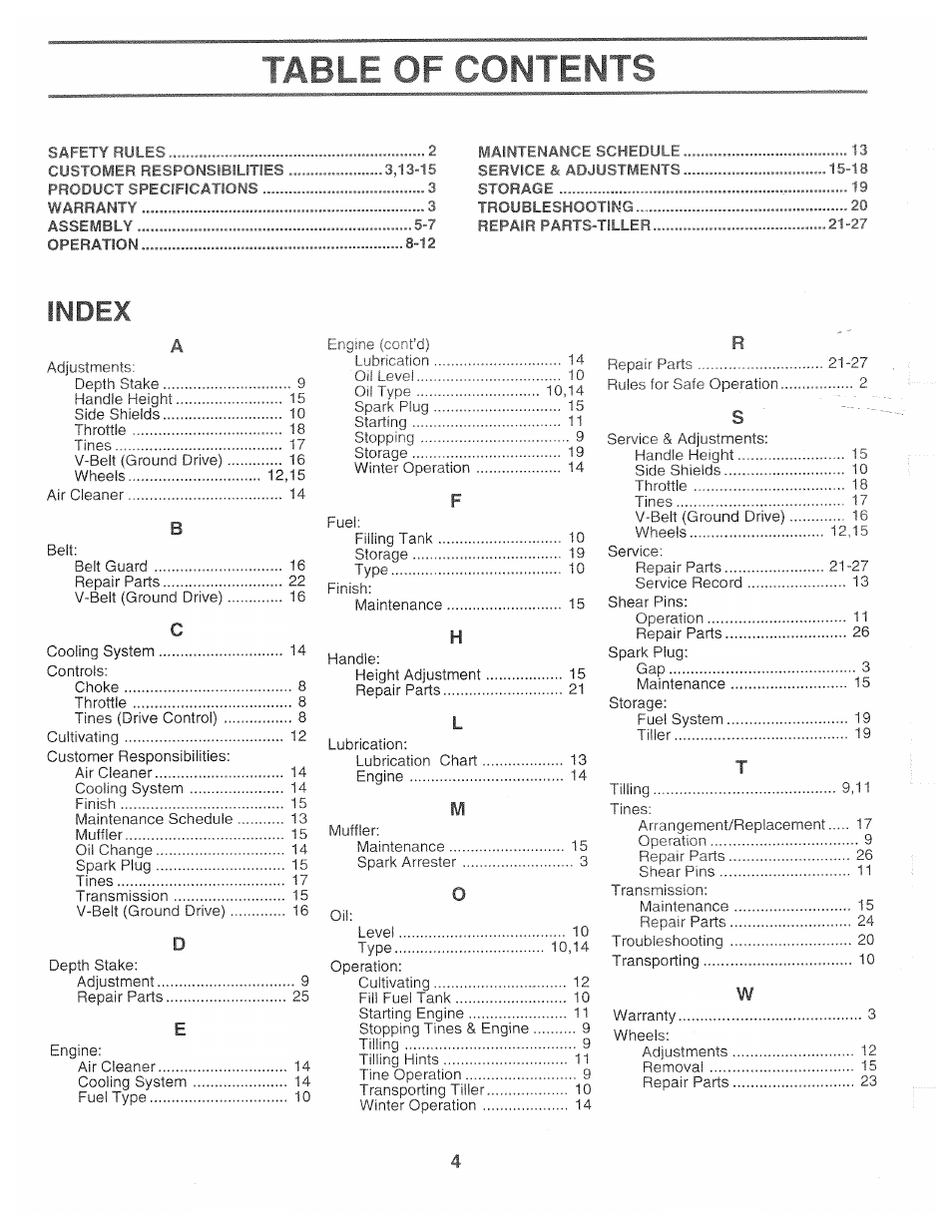 Poulan CHDR500B User Manual | Page 4 / 28
