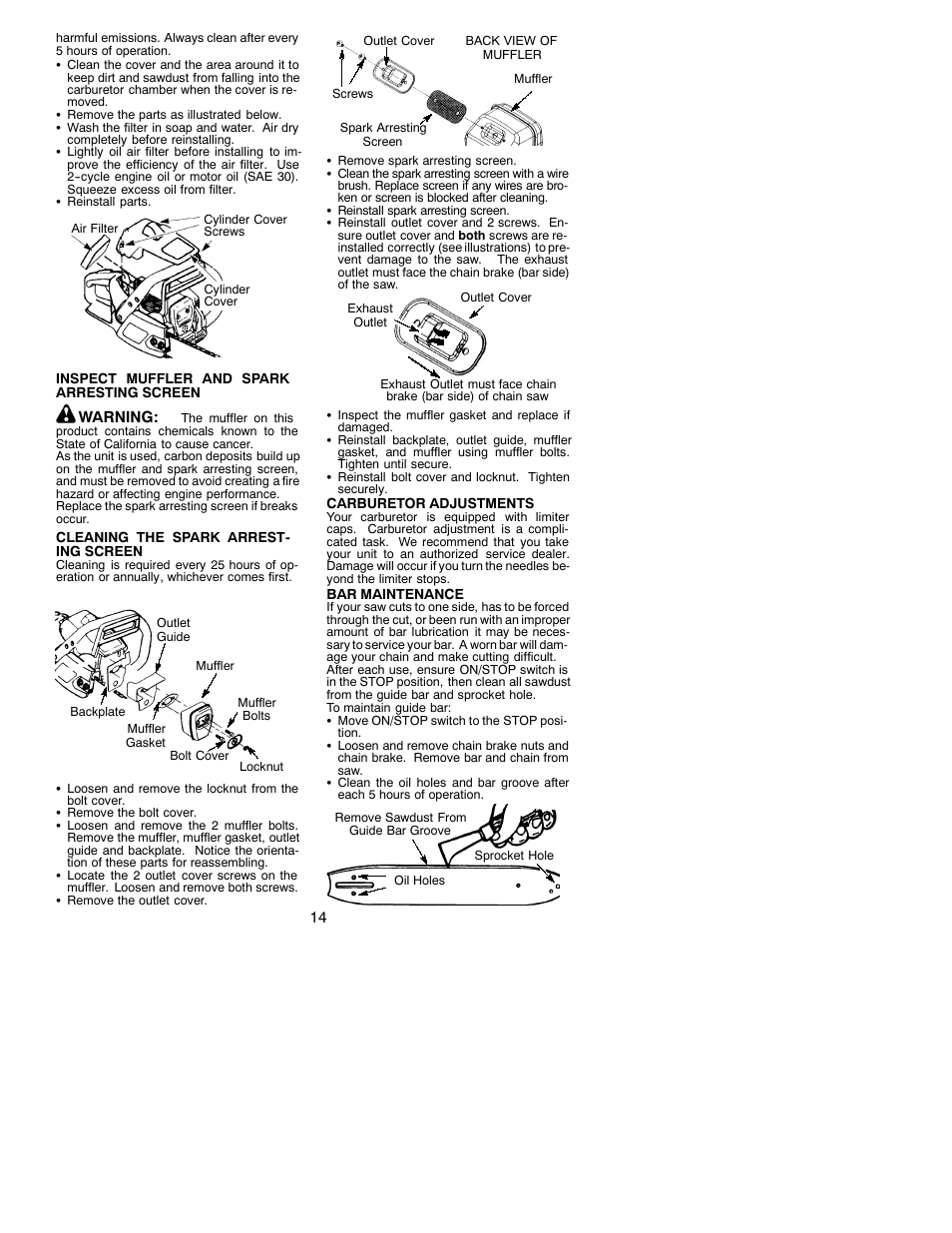 Poulan 530086667 User Manual | Page 14 / 18