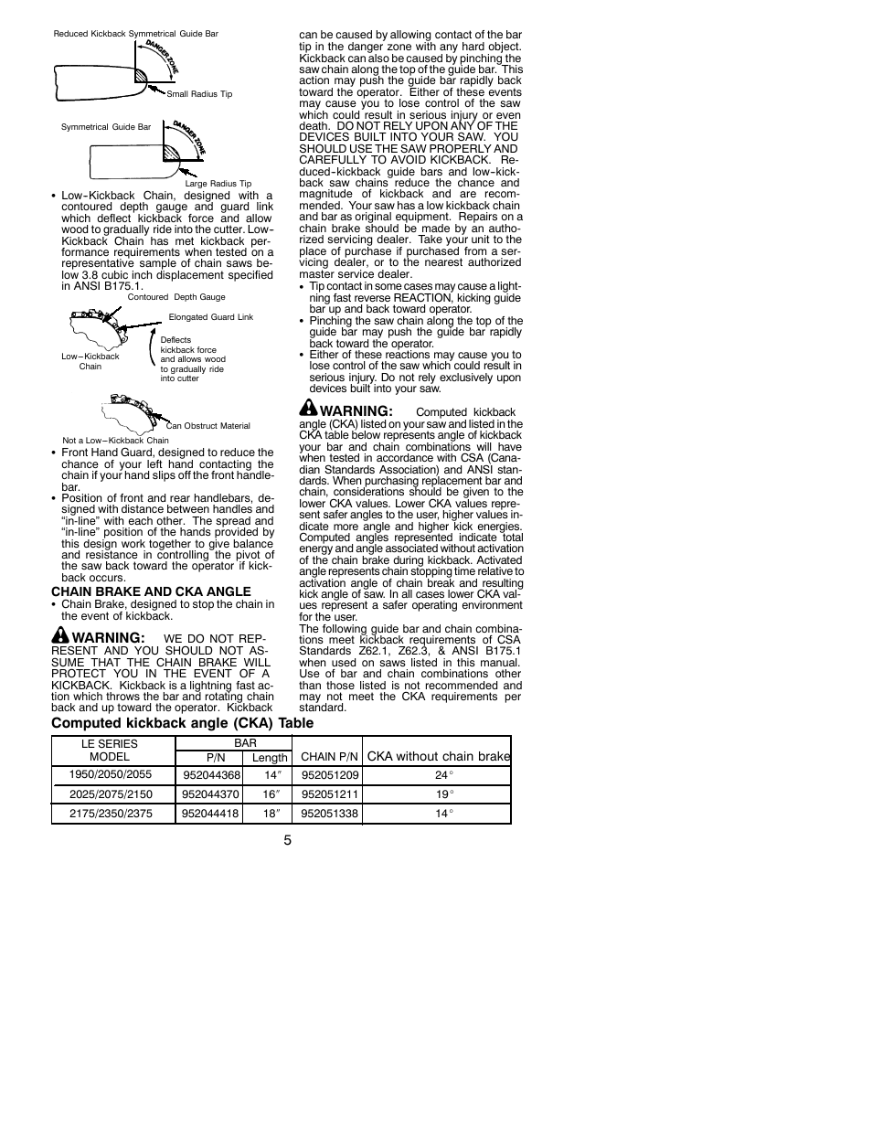 Poulan 530086667 User Manual | Page 5 / 18