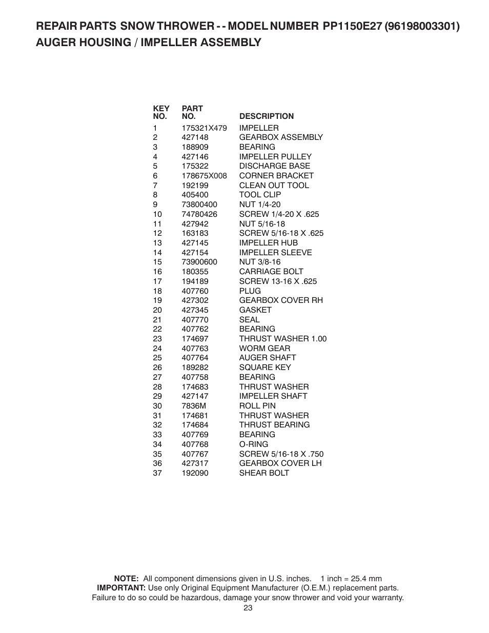 Poulan 429264 User Manual | Page 23 / 44