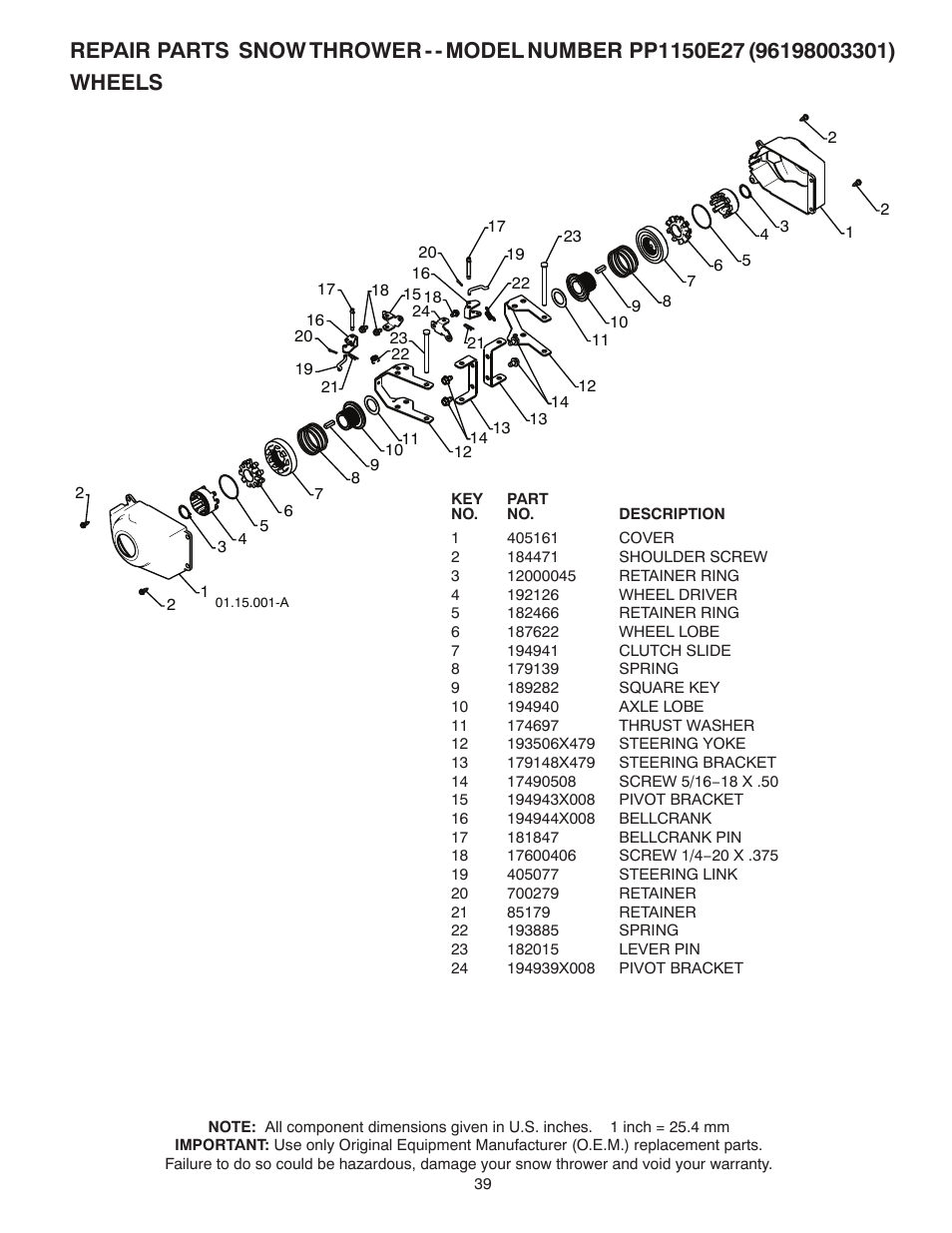 Poulan 429264 User Manual | Page 39 / 44