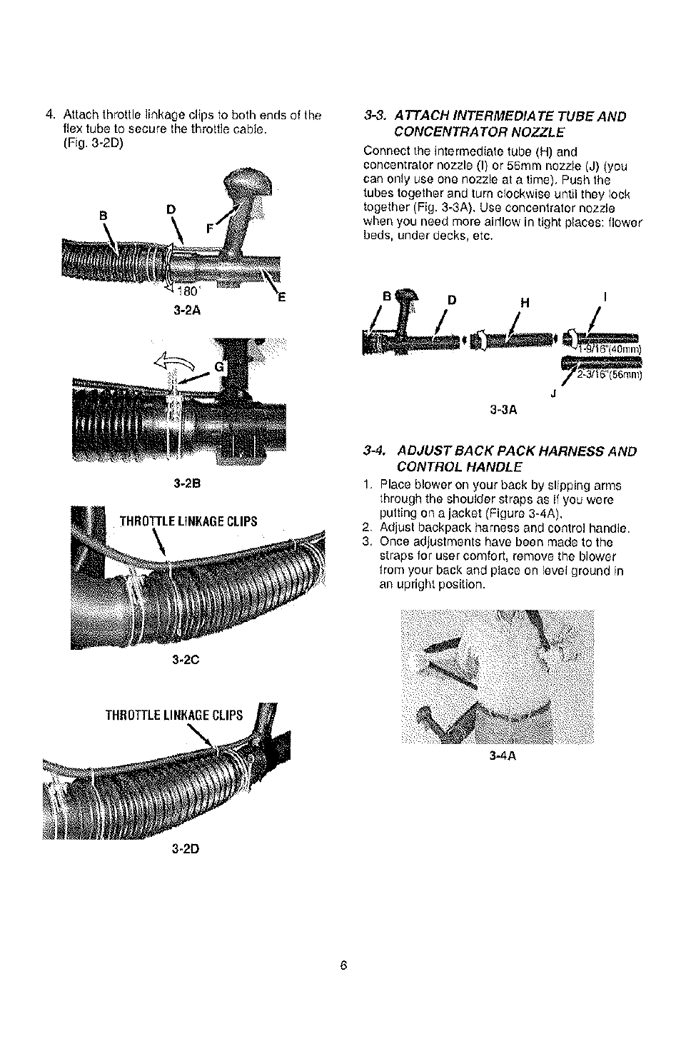Adjust back pack harness and control handle | Poulan PPBP30-9096320642 User Manual | Page 6 / 15