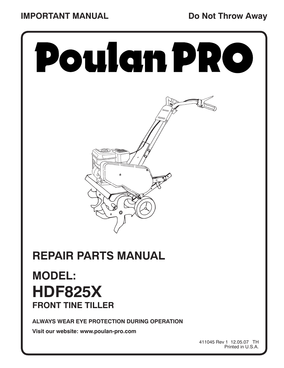 Poulan 96082000500 User Manual | 8 pages