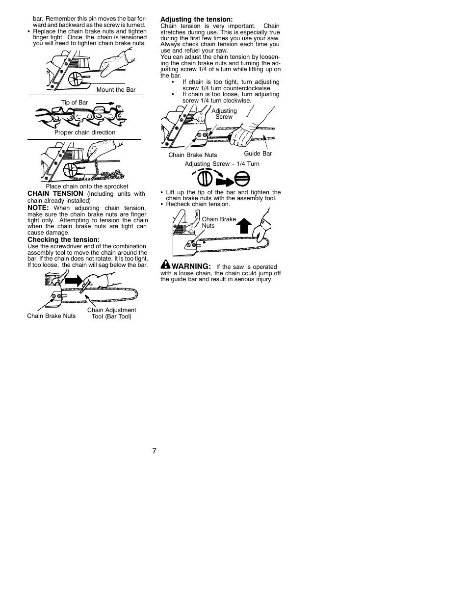 Poulan 2050 LE User Manual | Page 7 / 17