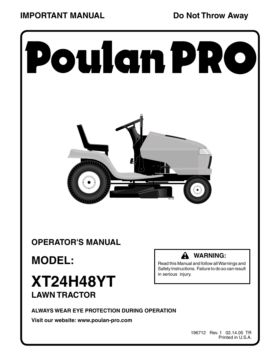 Poulan 196712 User Manual | 32 pages