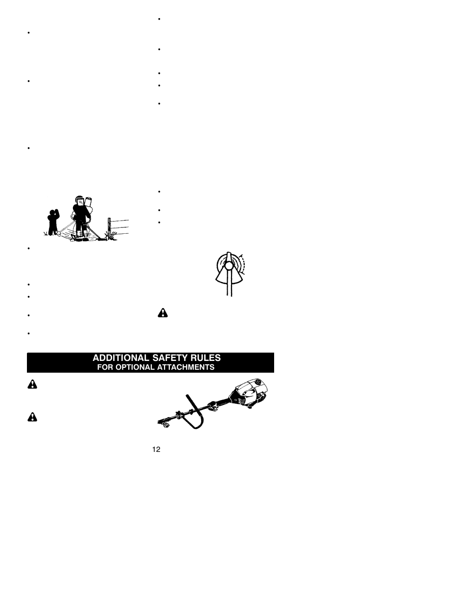 Additional safety rules | Poulan 530163727 User Manual | Page 12 / 19