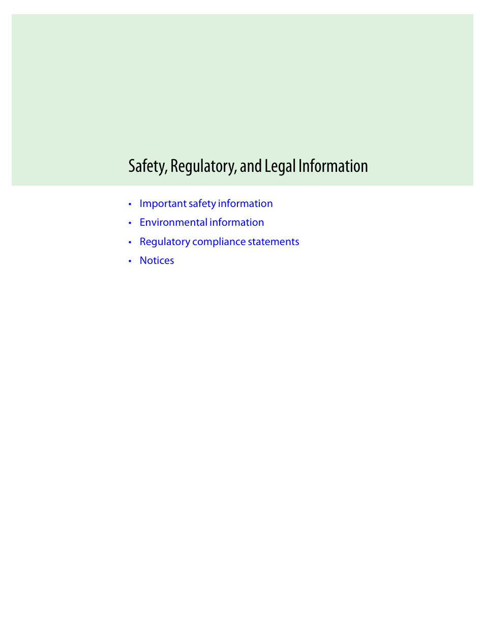 Safety, regulatory, and legal information | Preference Audio FPD1975W User Manual | Page 31 / 38