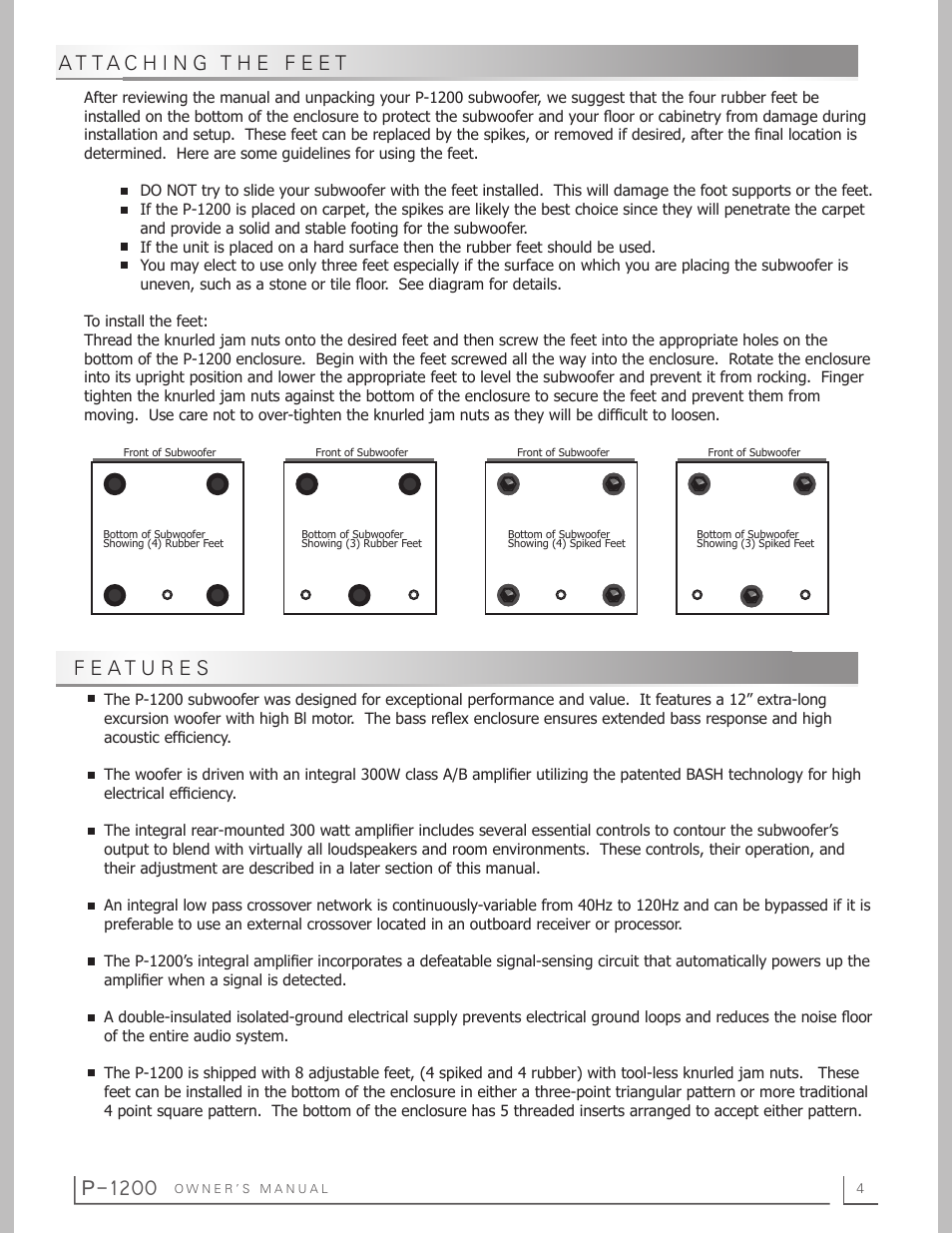 P-1200 | Preference Audio P-1200 User Manual | Page 4 / 12