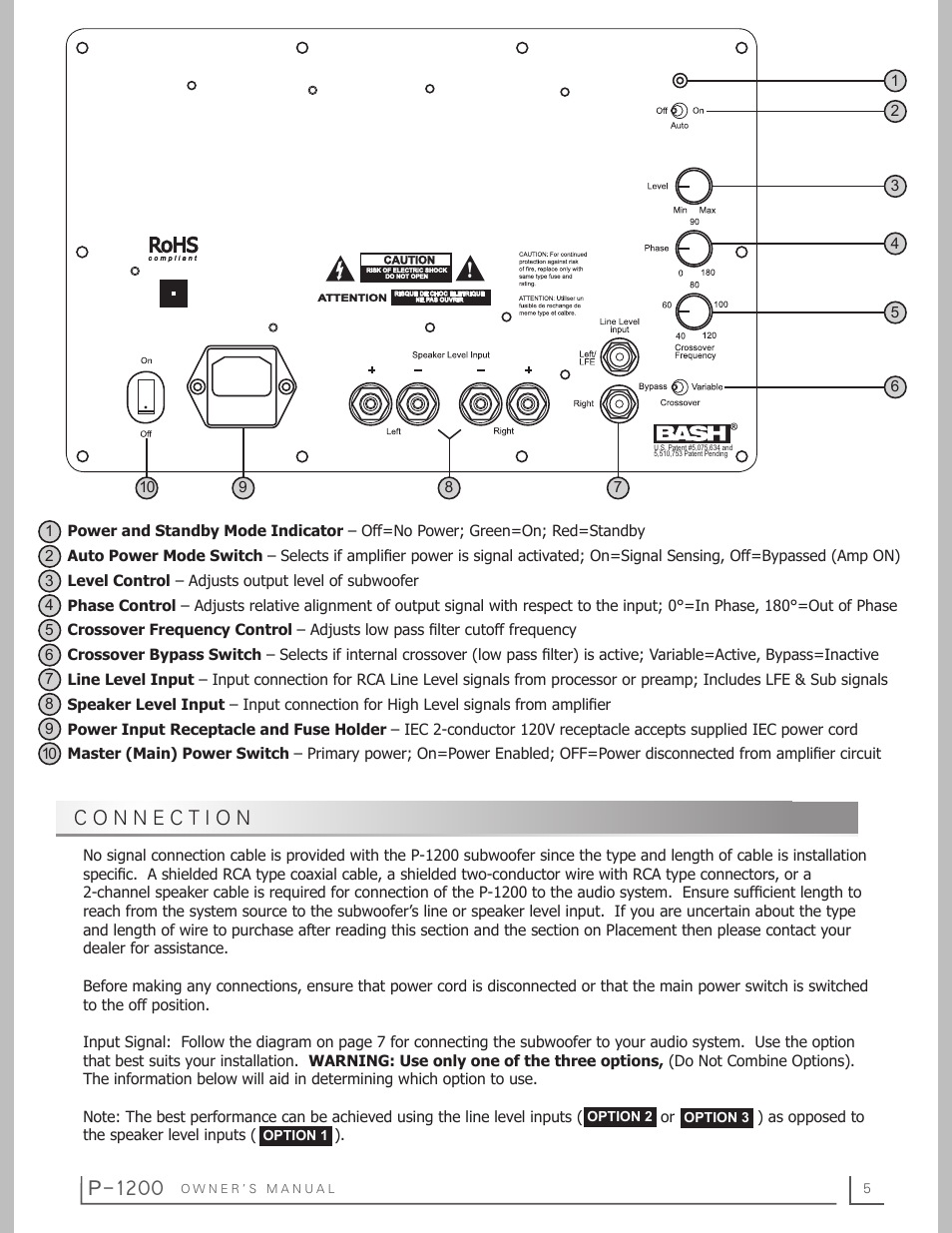 P-1200 | Preference Audio P-1200 User Manual | Page 5 / 12