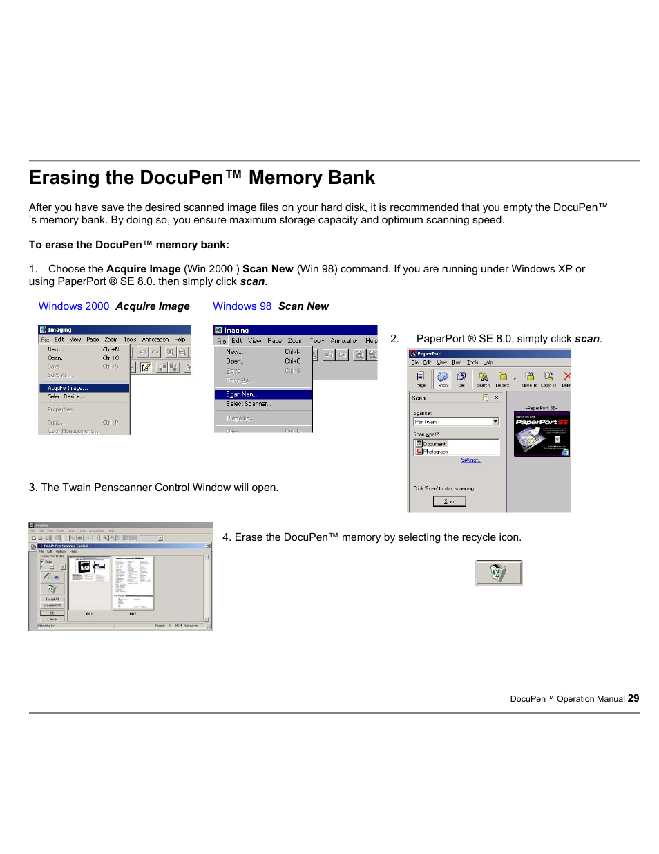 Planon System Solutions DocuPort Series DocuPen User Manual | Page 29 / 48