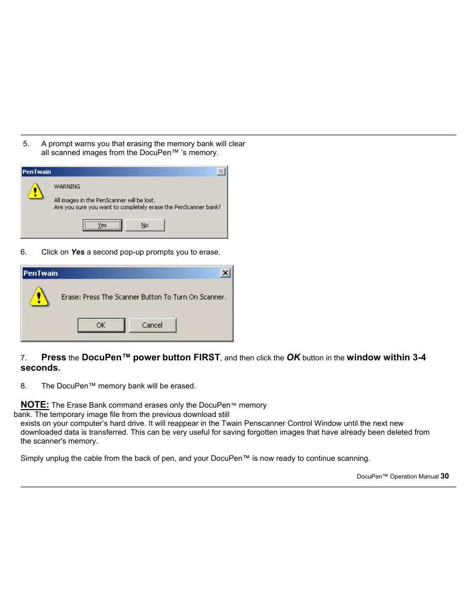 Planon System Solutions DocuPort Series DocuPen User Manual | Page 30 / 48