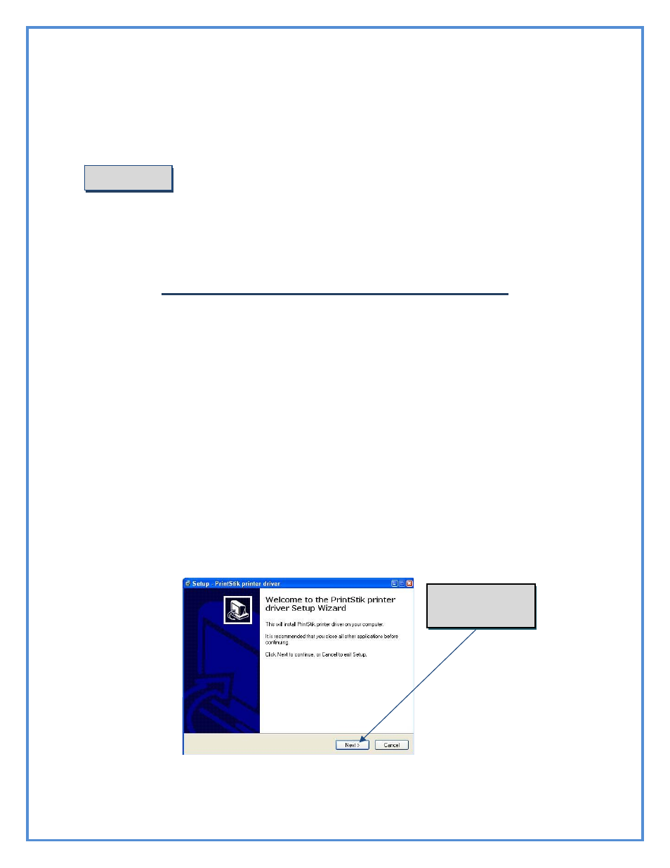 Personal computer software installation | Planon System Solutions PRINTSTIK 900 series User Manual | Page 10 / 42
