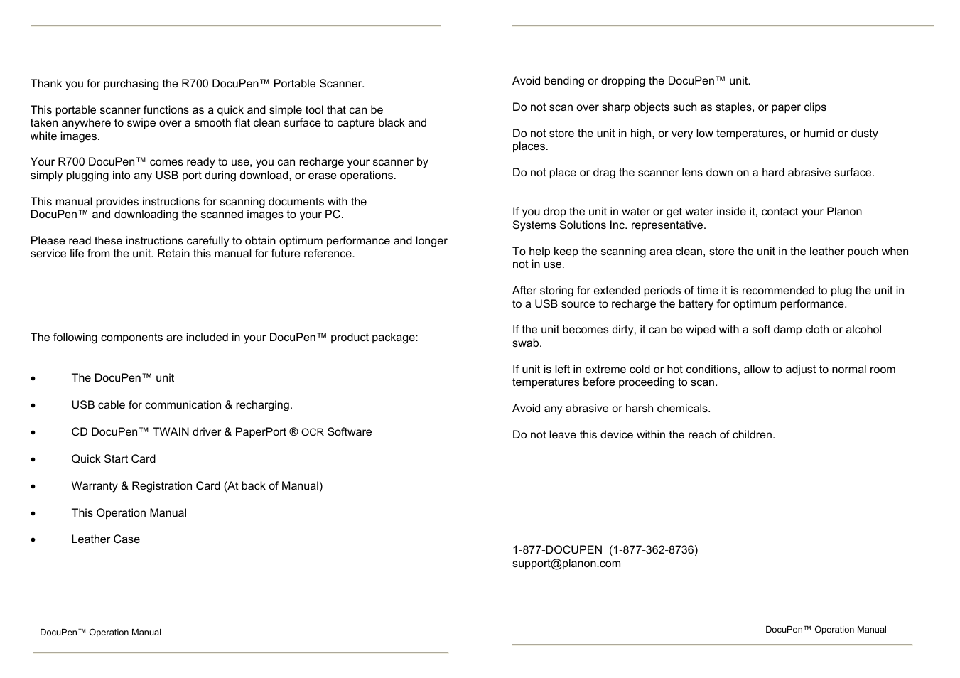 Check the contents, Introduction, B. proper handling and safe use | C. technical support | Planon System Solutions R700 User Manual | Page 42 / 44