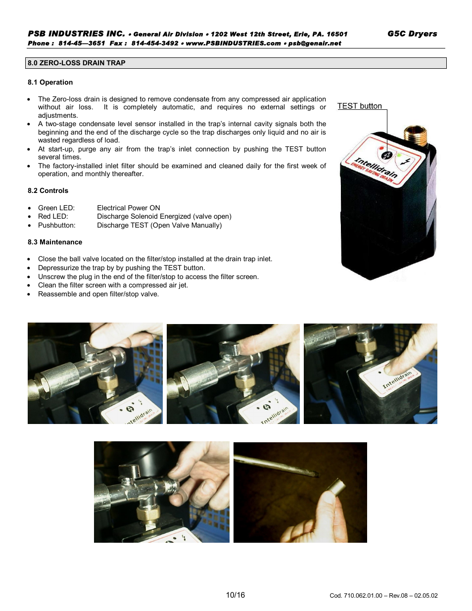 PSB Speakers GLACIER G5C 0018 User Manual | Page 10 / 18