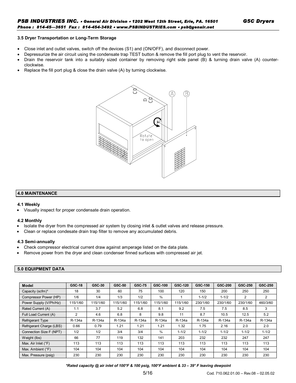 PSB Speakers GLACIER G5C 0018 User Manual | Page 5 / 18